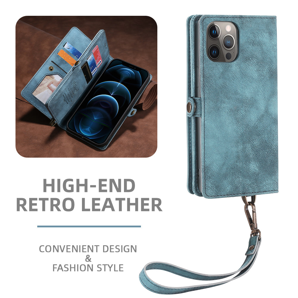 MEGSHI 021 Series For iPhone 14 Pro Magnetic Detachable Wallet PU Leather Protective Shell Folding Stand Phone Case MEGSHI 021 Series For iPhone 14 Pro Magnetic Detachable Wallet PU Leather Protective Shell Folding Stand Phone Case